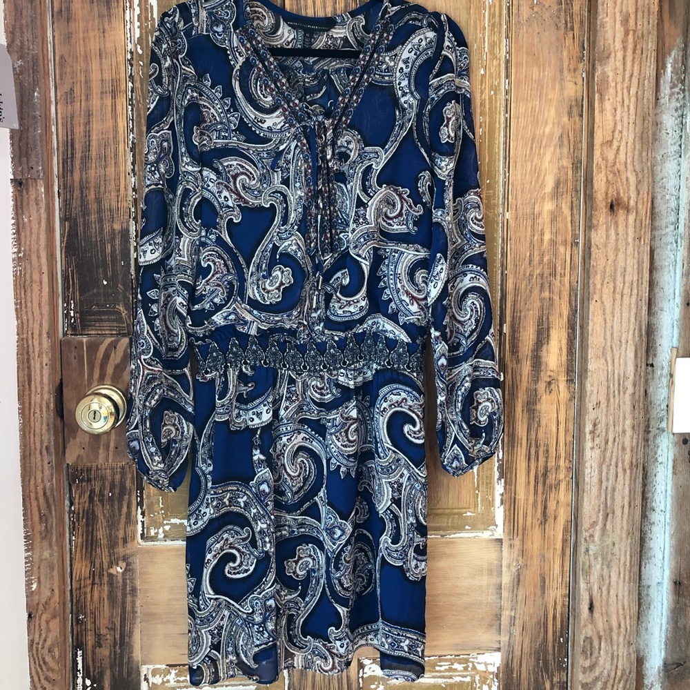 White House Black Market Blouson Dress